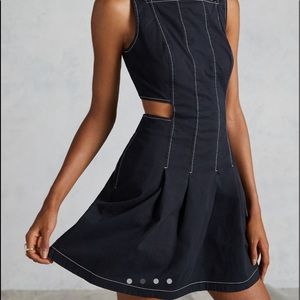 Maeve Contrast Stitched Mini Dress